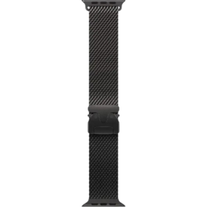 Apple Watch Ultra 3 Bracelet Milanais en Titane Noir — vue 3