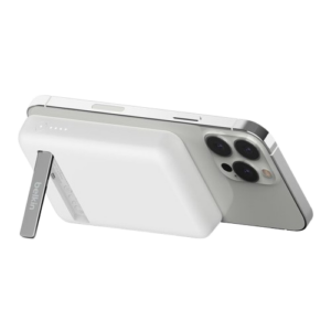 POWER BANK BELKIN BOOST CHARGE MAGSAFE 5000MAH + SUPPORT – BLANC — vue 2