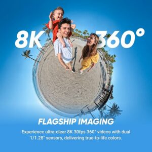 Insta360 X5 – Waterproof 8K 360° Action Camera — vue 4
