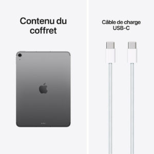 iPad Air M4 11 pouces (2026) Wi-Fi 128 Go Gris Sidéral — vue 2